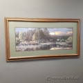 Elk at the Pond Framed Wall Artwork